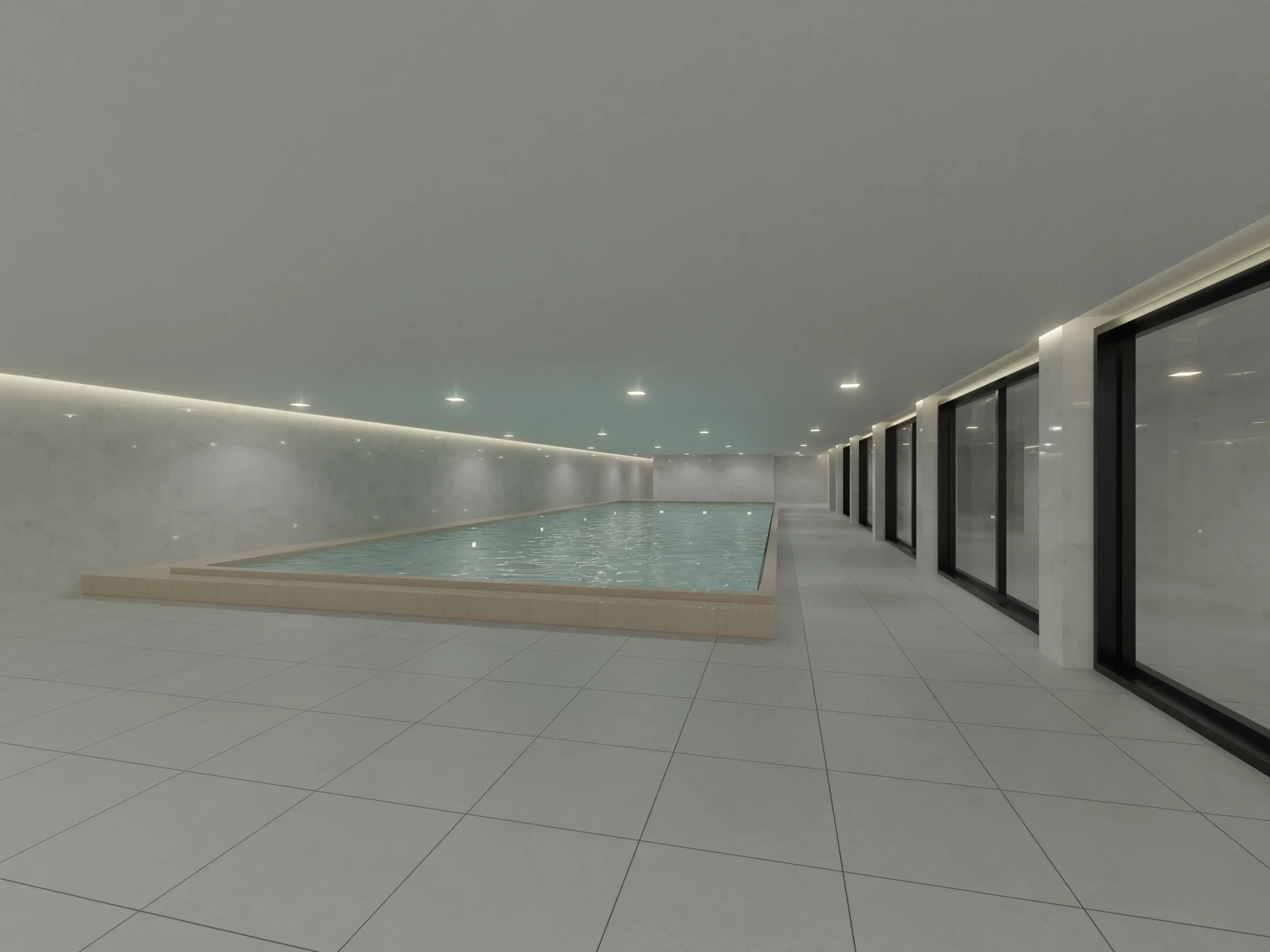 Grande piscine chauffée